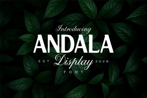 Andala: A Versatile Display Font
