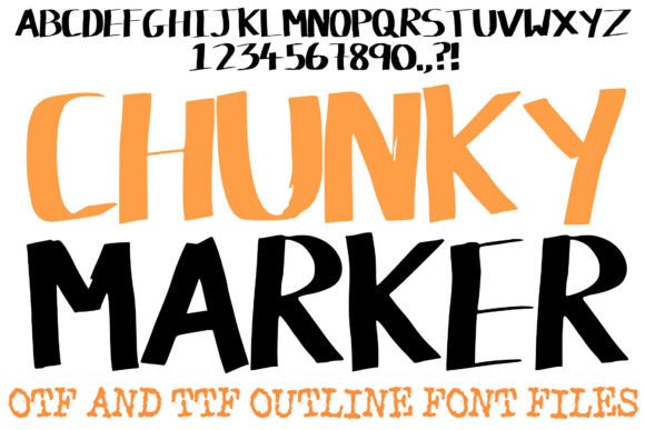 Chunky Marker Font