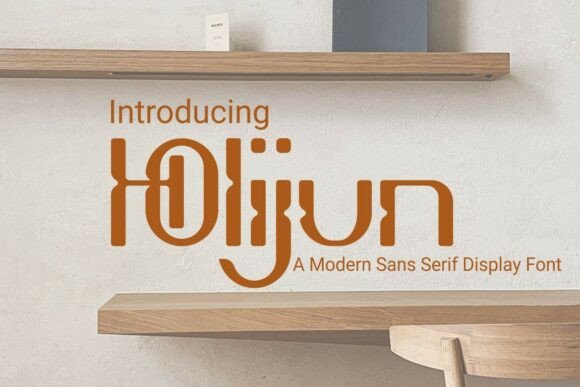 Discover Holijun, a Modern Display Font