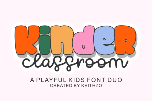 Kinder Classroom Font for Web Design