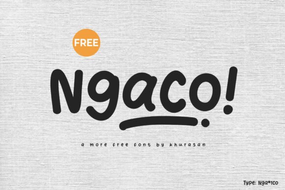 Ngaco: Playful Display Font