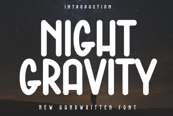 Night Gravity Font for Web Design