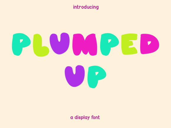Plumped Up Font for Bold Branding