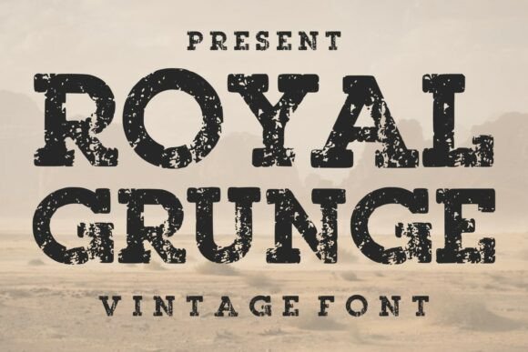 Royal Grunge Font for Creative Makers