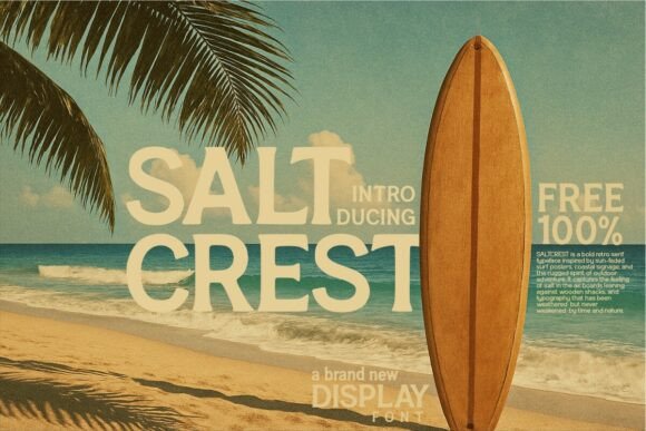 Saltcrest: A Bold Font for Coastal Campaigns