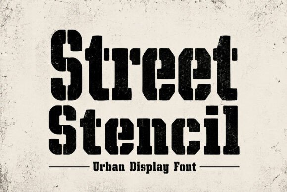 Street Stencil Font