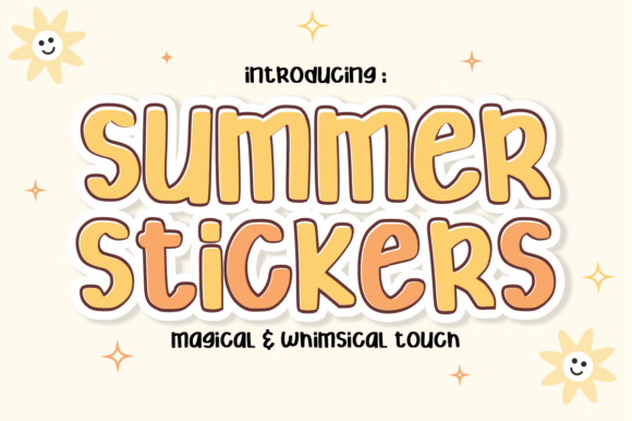 Summer Stickers Font Review
