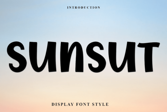 Sunsut Font for Festive Design