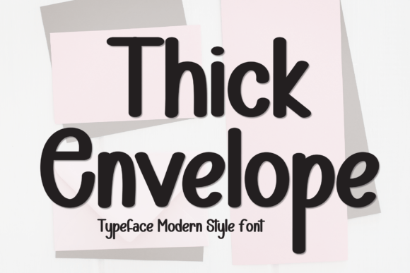 Thick Envelope Font for Web Design