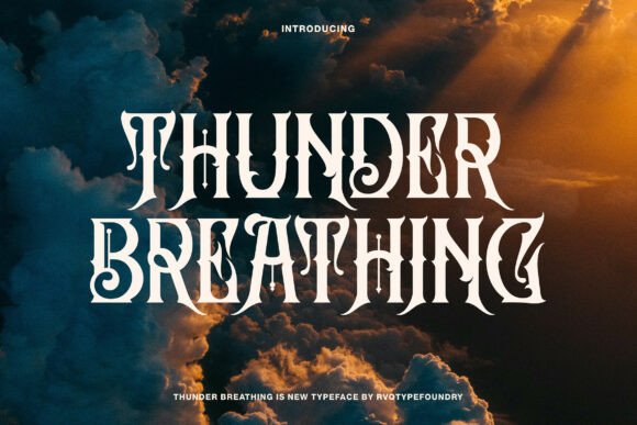 Thunder Breathing Font